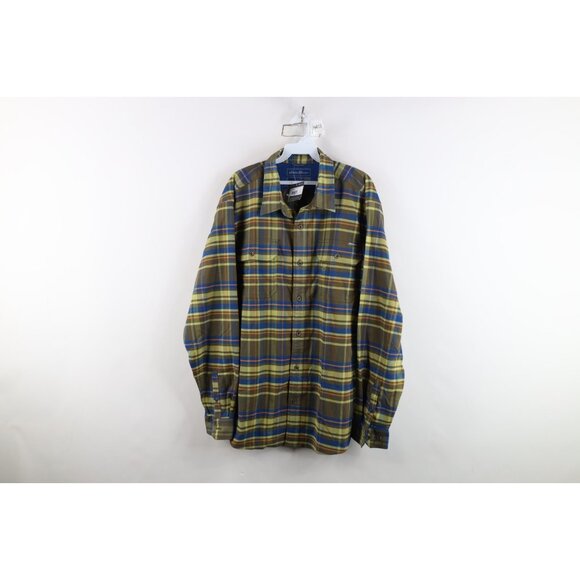 New Eddie Bauer Mens Size XL Classic Fit Flannel Collared Button Shirt Plaid - Picture 1 of 15